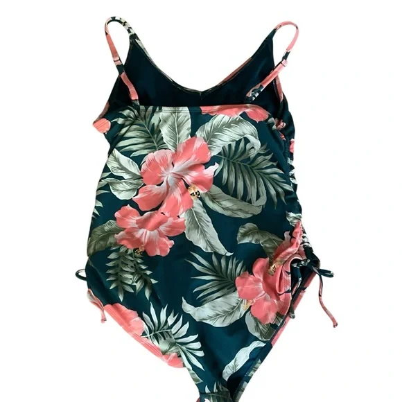 NWOT Kona Sol one Piece Tropical Print Swimsuit - Picture 8 of 12